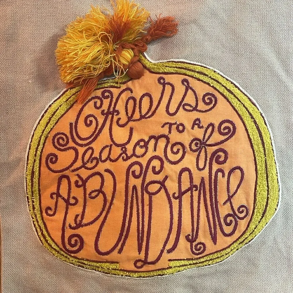 OPALHOUSE Jungalow Pumpkin Fall Wall Hanging *NEW*